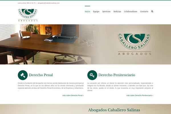 caballerosalinas.com site used Avada