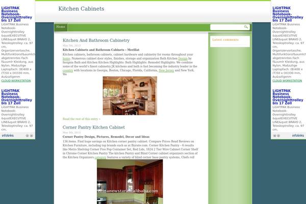 Green-island theme site design template sample