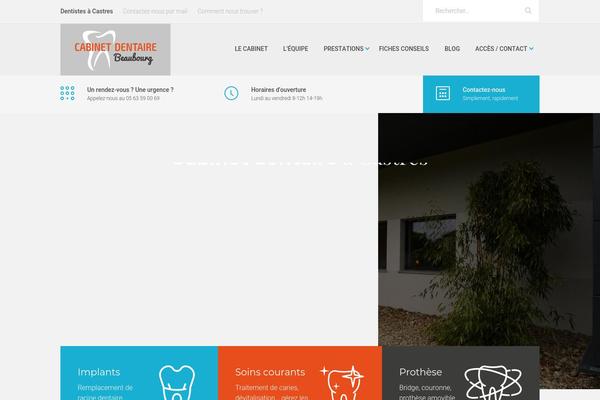 Dent-all-child theme site design template sample