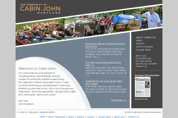 cabinjohn.org site used Cabinjohn