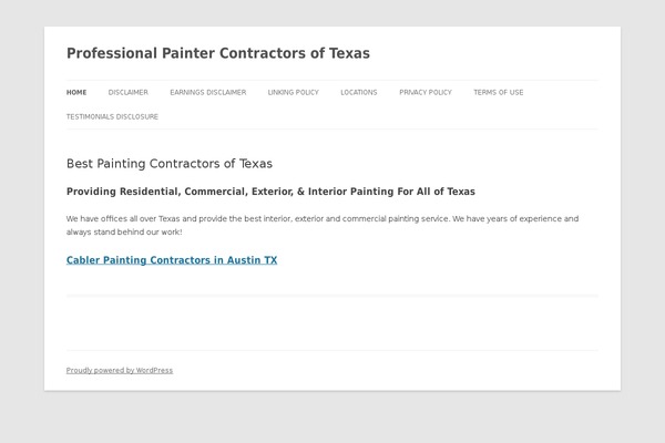 Twenty Twelve theme site design template sample