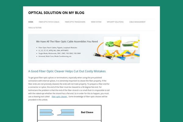Twenty Twelve theme site design template sample