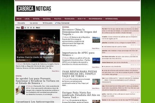 caborcanoticias.com site used Transcript