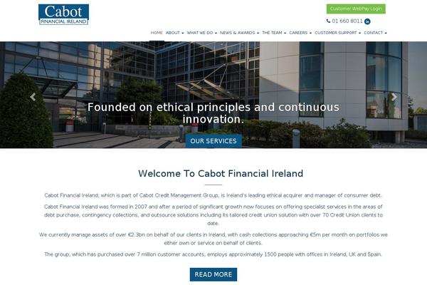 cabotfinancial.ie site used Cabotireland