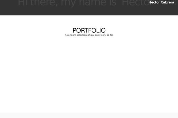 Portfolio theme site design template sample