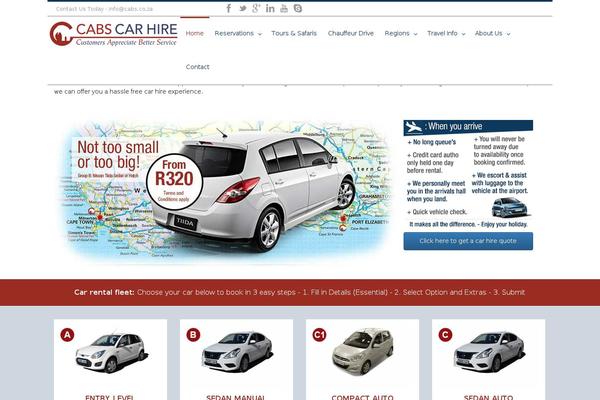 cabscarhire.com site used Cabs_theme