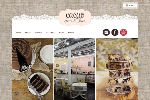 cacaosweetsandtreats.com site used Cacao