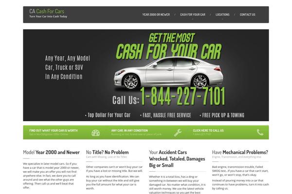 CarPress theme site design template sample