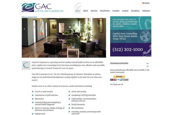 cacaustin.org site used Cac