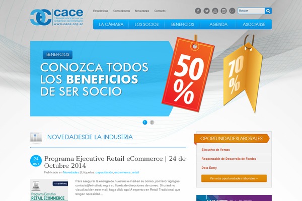 cace.org.ar site used Cace