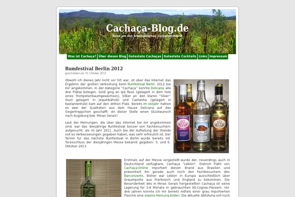 cachaca-blog.de site used Cachaca-blog