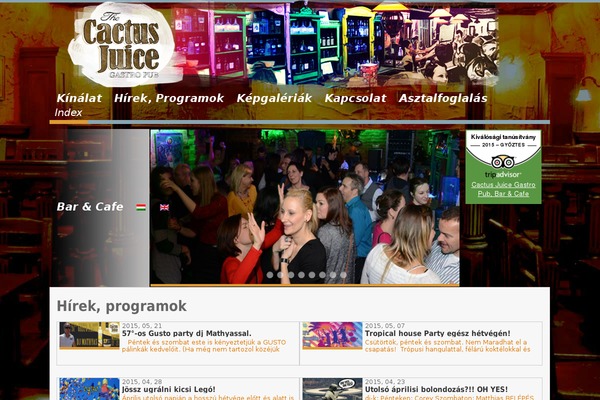 cactusjuice.hu site used Cactusjuice-child