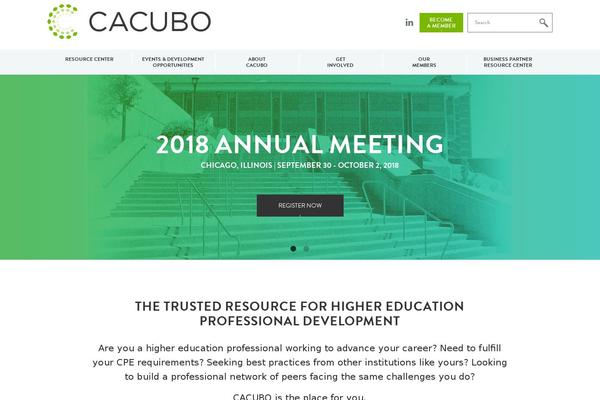 cacubo.org site used Cacubo