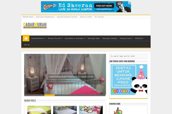 Sahifa theme site design template sample