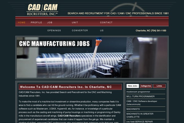 cadcamrecruiters.com site used Cadcam