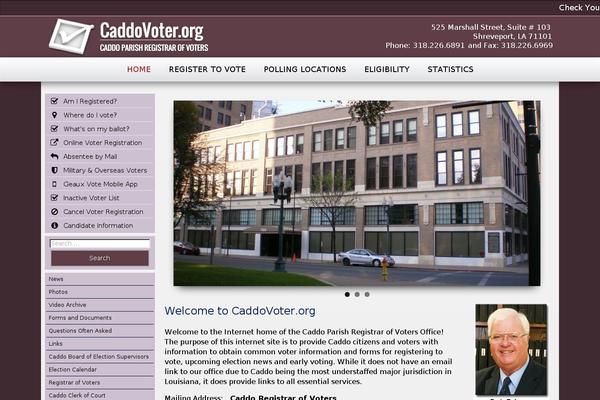 caddovoter.org site used Caddovoter