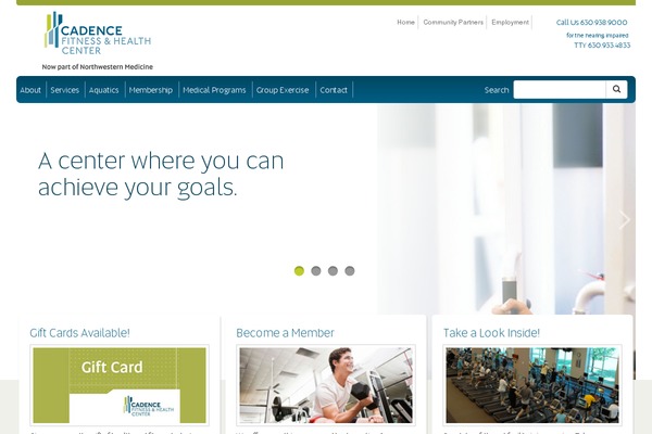 cadencefitness.org site used Cadence-responsive