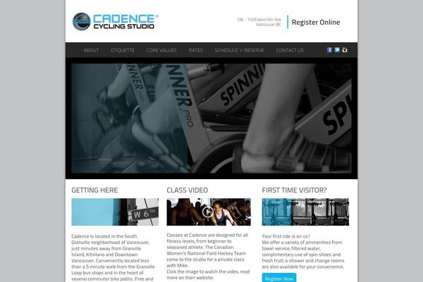 Cadence theme site design template sample