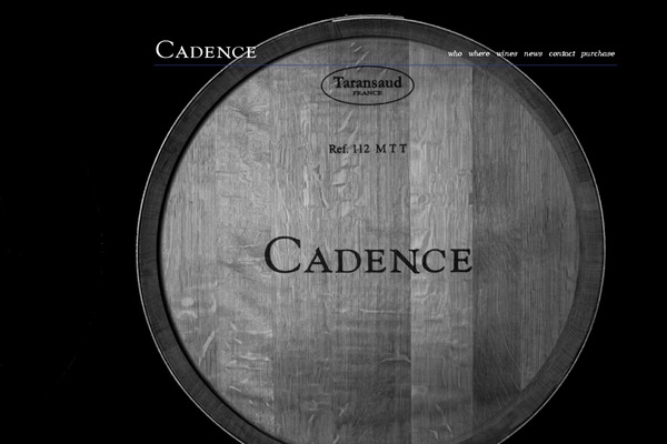 cadencewinery.com site used Cadence12
