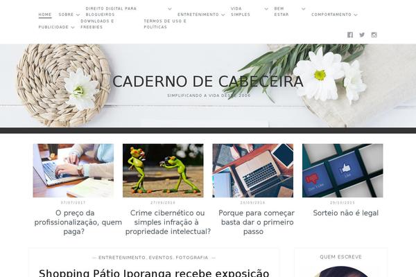 cadernodecabeceira.com site used Spring-blog