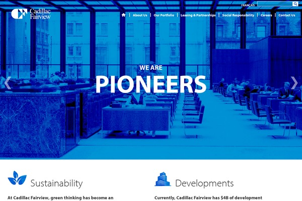 cadillac theme websites examples