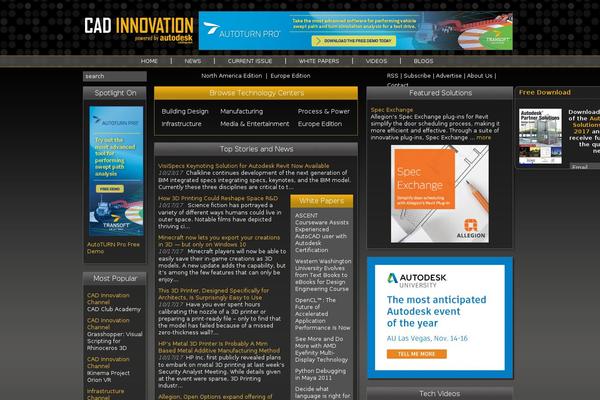 cadinnovation.com site used Autodesk