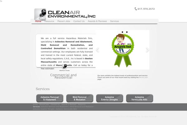 caeasbestos.com site used Cleanair