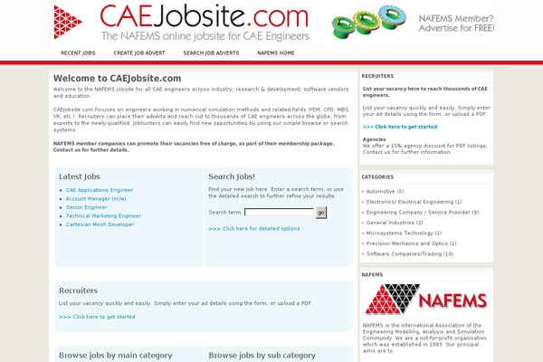 caejobsite.com site used Parchmenttheme