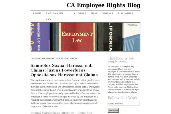 caemployeerights.com site used Pilcrow