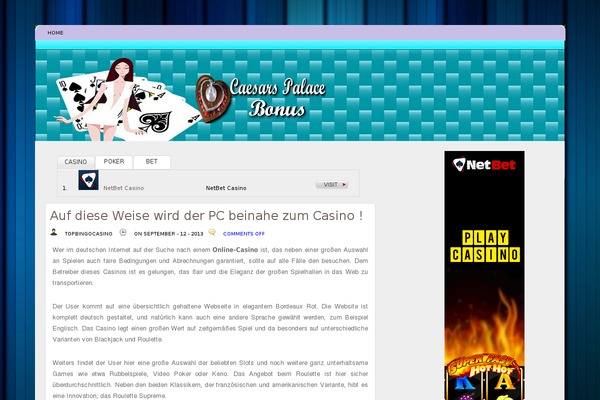 caesarspalace-bonus.com site used Bluepokerx