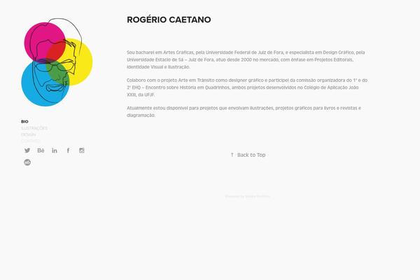 caetanorama.com site used Portfolio