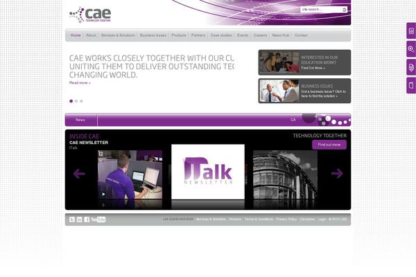 caeuk.com site used Cae-theme