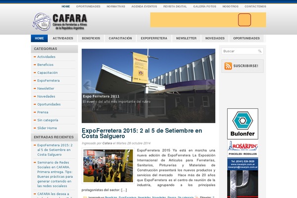 cafara.org.ar site used Blue News