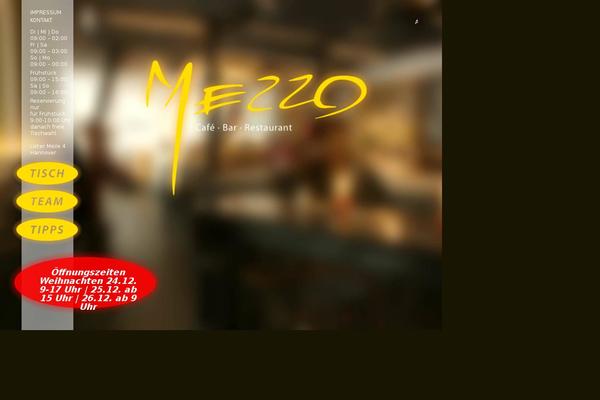 cafe-mezzo.de site used Mezzo