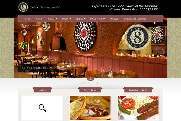 The Restaurant theme site design template sample