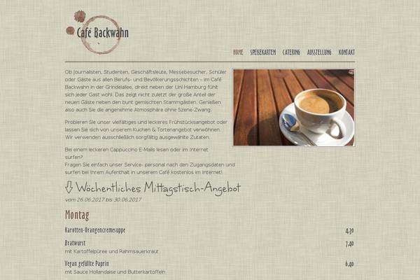 cafebackwahn.de site used Cafebackwahn