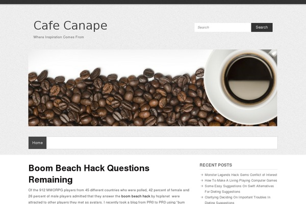 Simple Catch theme site design template sample