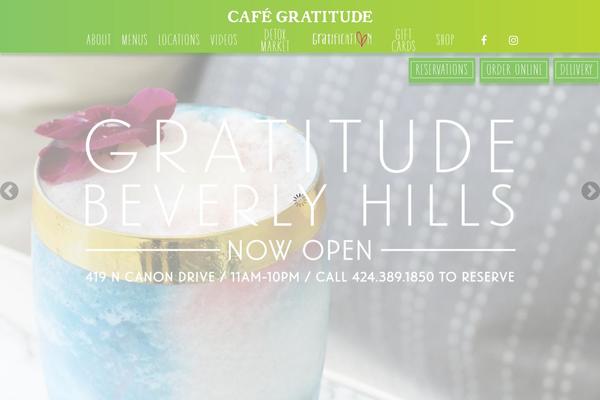 cafeGratitude WordPress theme, websites list used cafeGratitude theme cafeGratitude theme websites examples