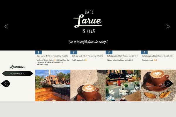Cafe theme site design template sample
