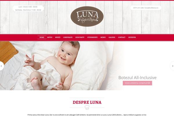 luna theme site design template sample