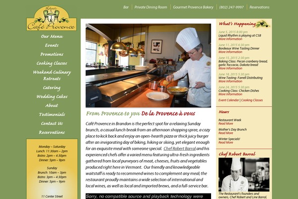 cafeprovencevt.com site used Cpvt