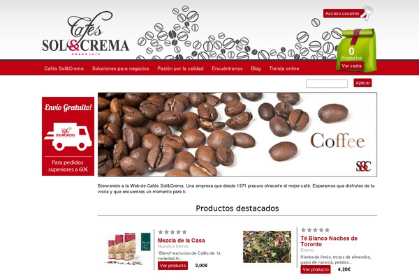 cafessolycrema.com site used Corretto-child