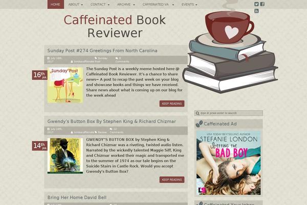 caffeinatedbookreviewer.com site used Caffeinated-book-reviewer