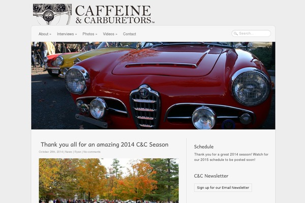 caffeineandcarburetors.com site used Sintagma