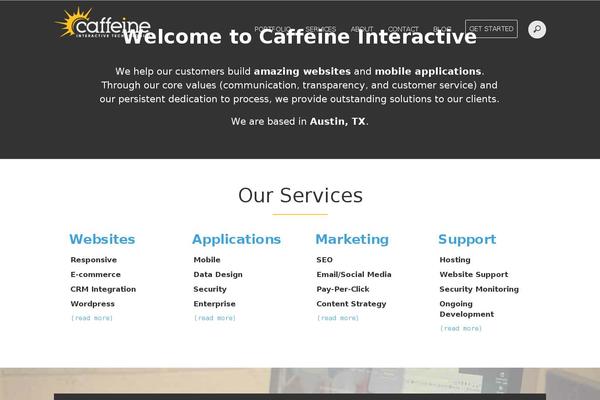 caffeineinteractive.com site used Caffeineit
