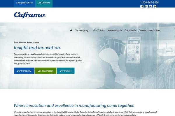 caframo.com site used Caframo