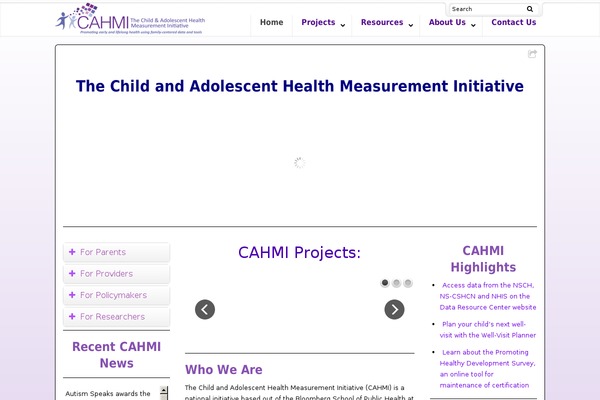 cahmi.org site used Dynamix-wordpress