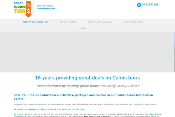 cairnsdiscounttours.com.au site used BookYourTravel