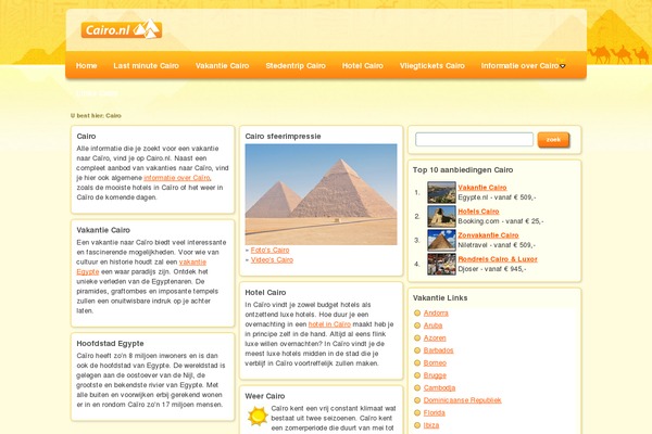 cairo.nl site used Zonthema