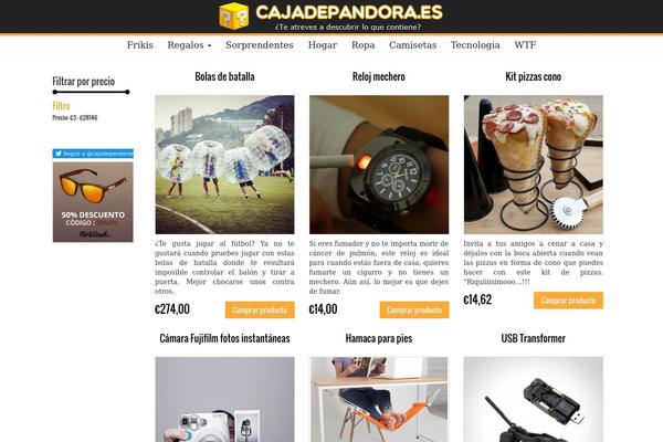 cajadepandora.es site used Viralshop